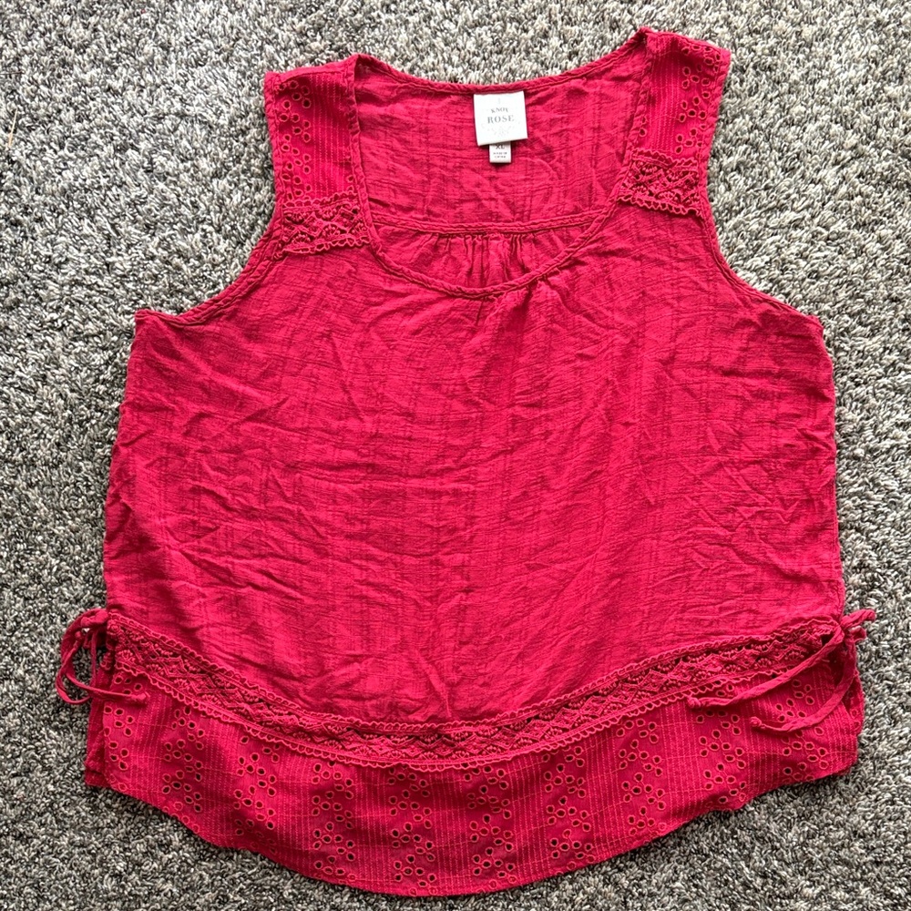 Ava & Viv Women's Vibrant Red Tank Top